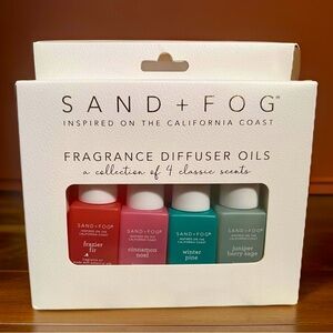 Sand & Fog California Coast NWT Collection of 4 Classic Scents Diffuser Oils